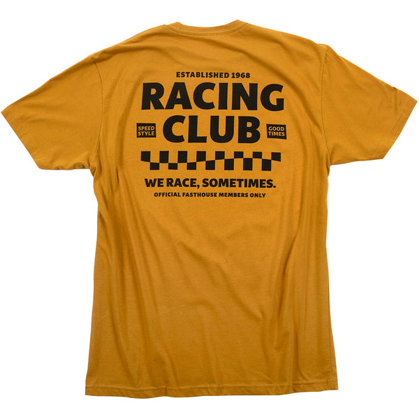 Fasthouse Members Only Tee Vintage Gold Small