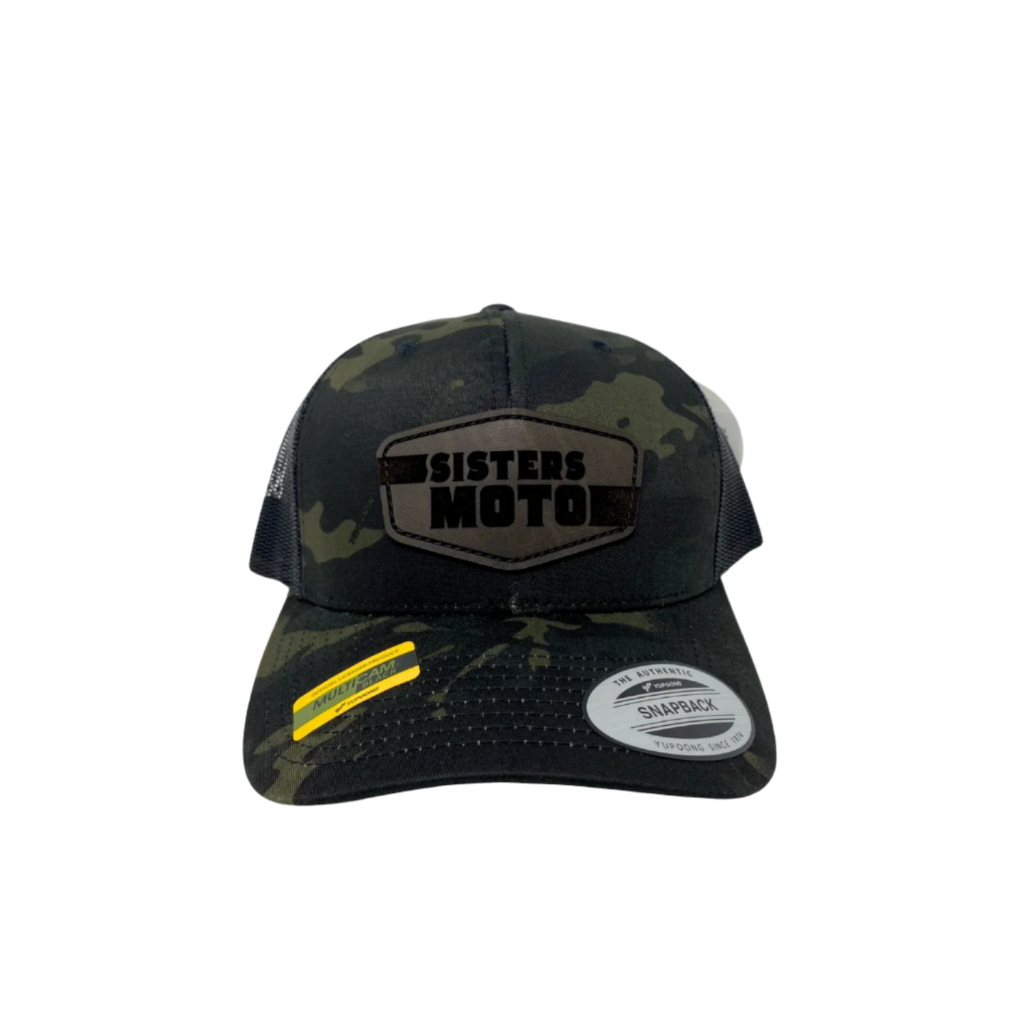 Sisters Moto Hat - Yupoong Multicam Trucker