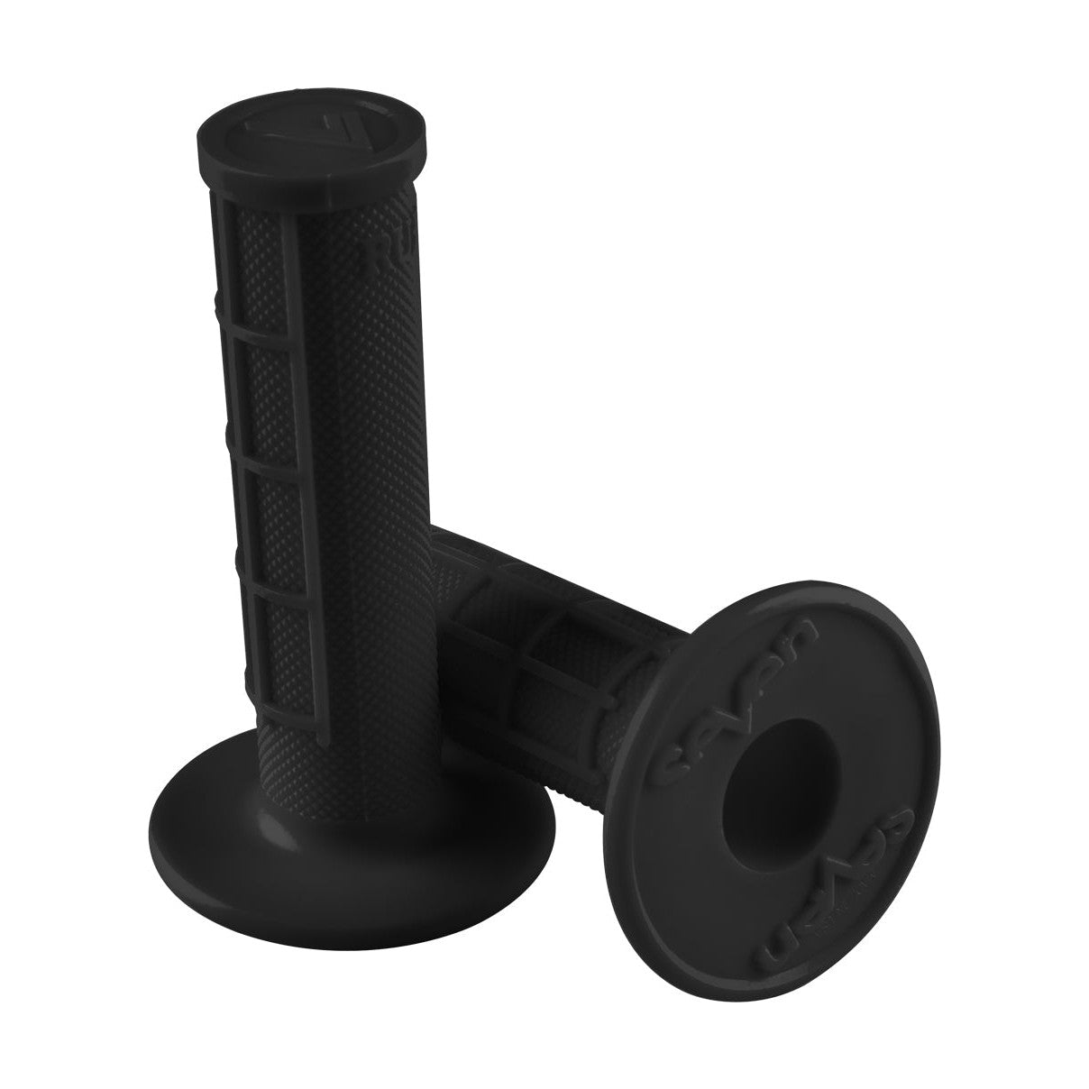 Seven Mx Half Waffle Grips Black