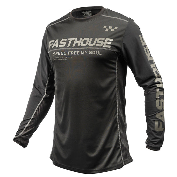 FastHouse Off-Road Sand Cat Jersey Black/Black LG