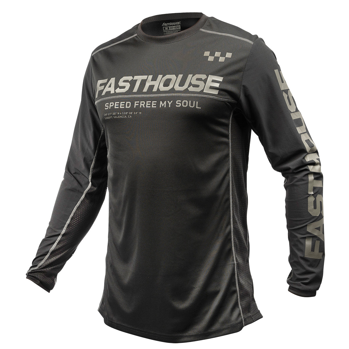 Off-Road Sand Cat Jersey - Black/Black