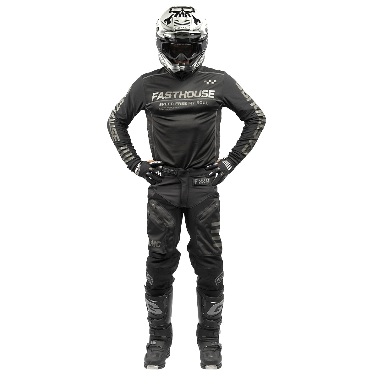 Off-Road Sand Cat Jersey - Black/Black