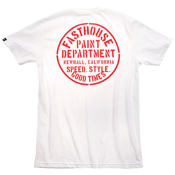 Fasthouse Paint Dept. Tee, White MD