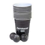 Fasthouse Party Cups Beer Pong Kit, Black - 24 PK