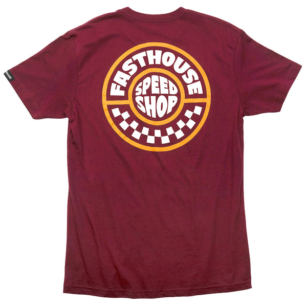 Fasthouse Realm SS Tee  Maroon  M