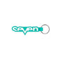 Seven Brand Keychain (Aqua, One Size)