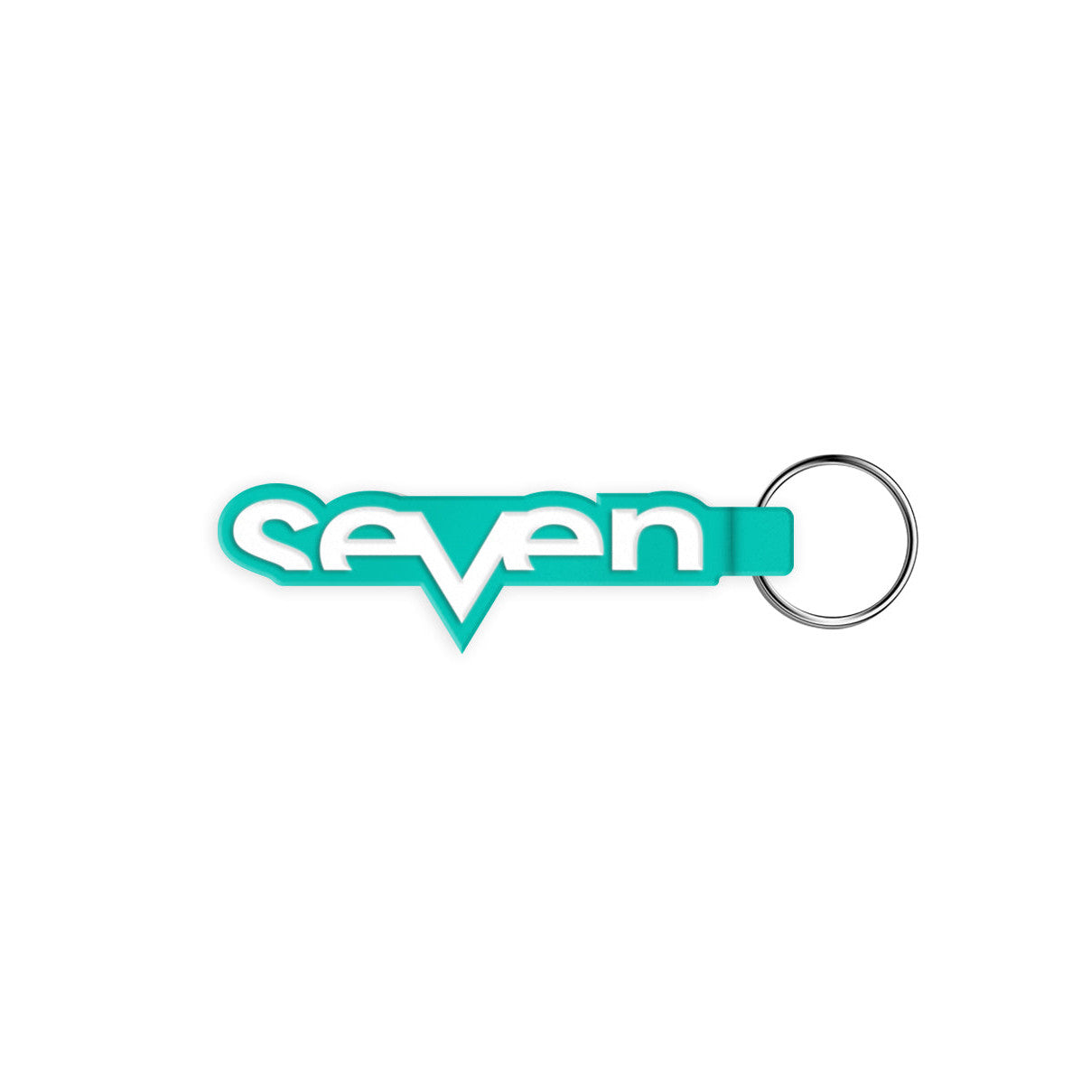 Seven Brand Keychain (Aqua, One Size)