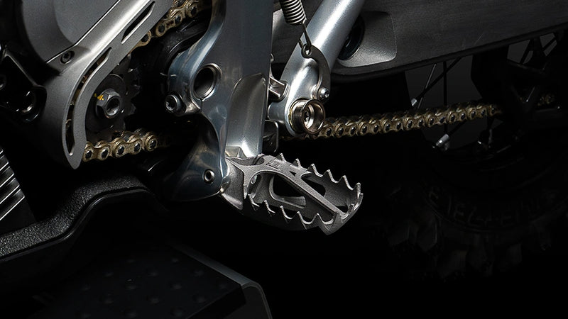Stark Varg Ti Footpegs MX Pair - OEM Spare Part