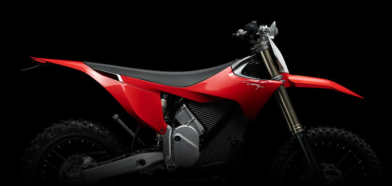 2026 Stark Varg EX in red, side view