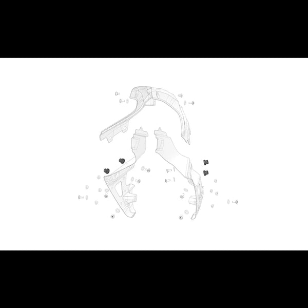 Stark Rubber Rivet Front Carbon Subframe