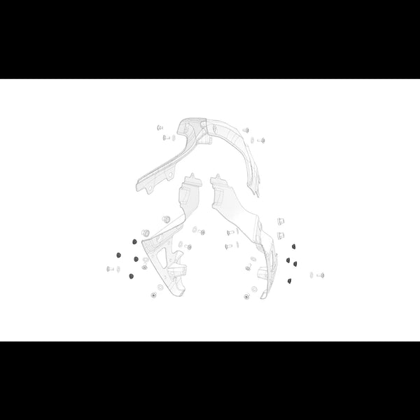 Stark Rubber Bumper Between Carbon Fiber Subframe Side Spoiler