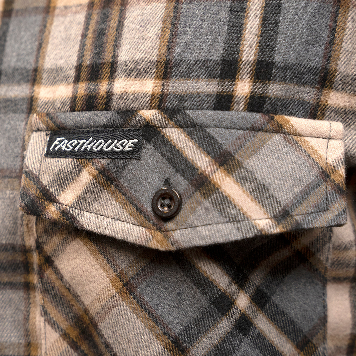 Fasthouse Saturday Night Special Flannel, Beige SM