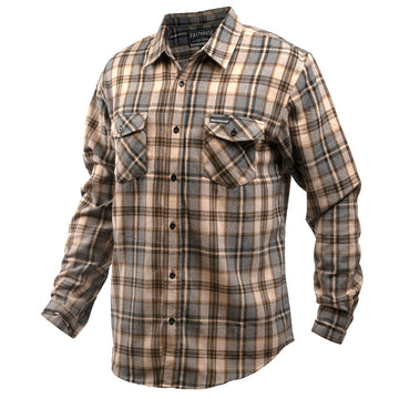 Fasthouse Saturday Night Special Flannel, Beige 3XL