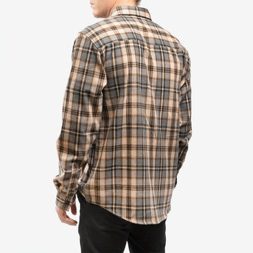 Fasthouse Saturday Night Special Flannel, Beige SM