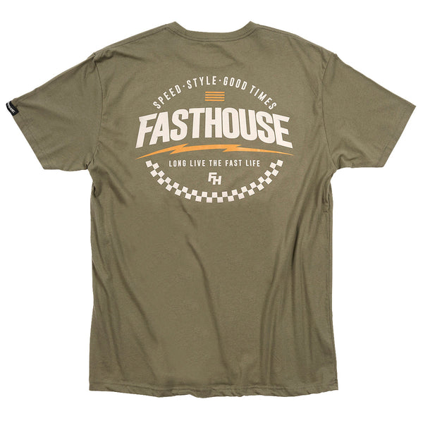 Fasthouse Sparq Military Green SS Tee S