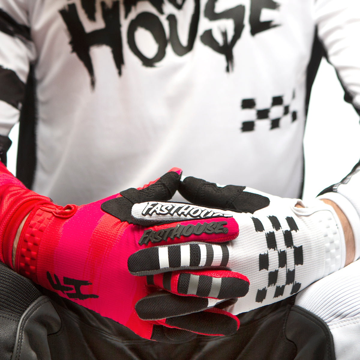 Fasthouse speed Style Jester Glove Infared/White M