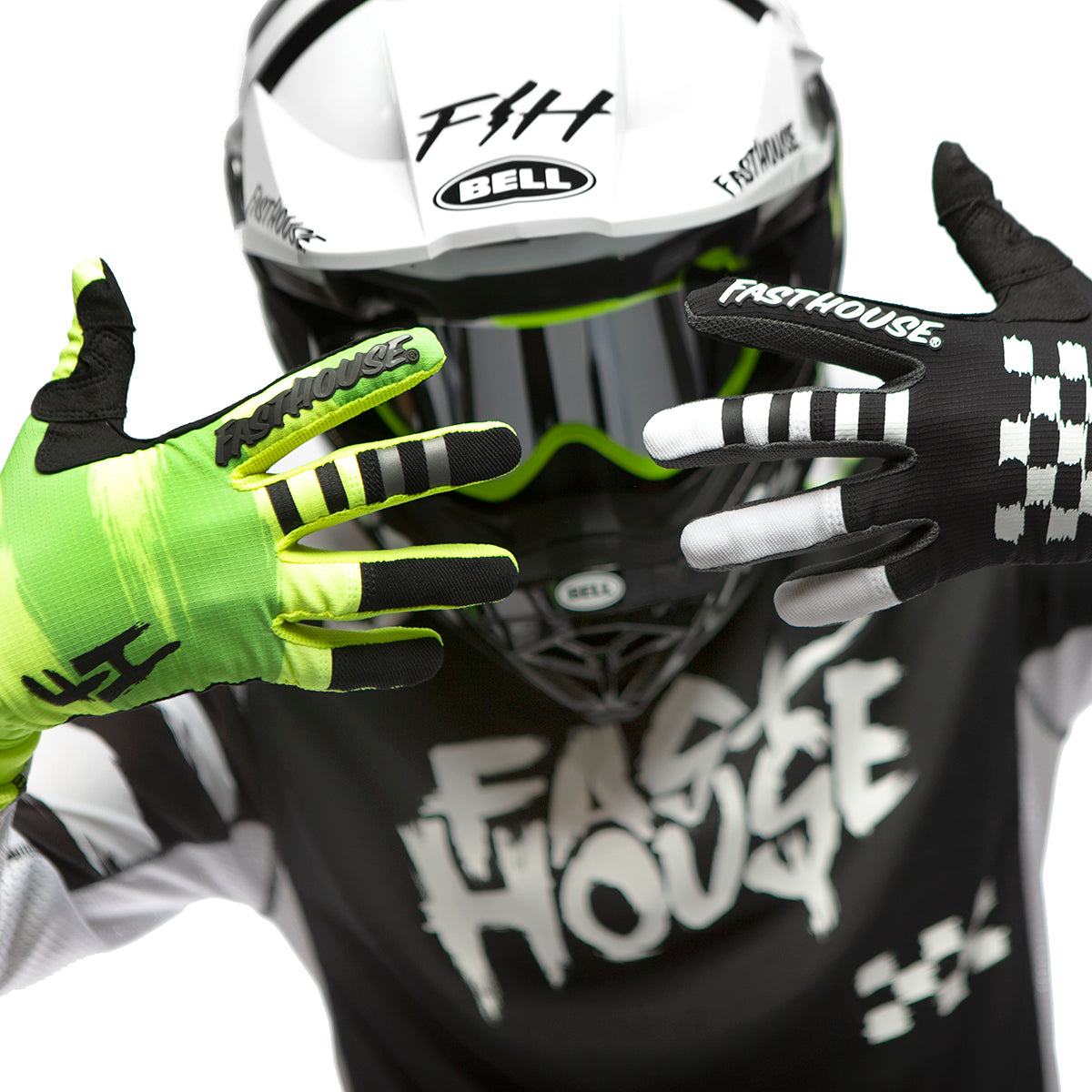 Fasthouse speed Style Jester Glove Hi-Viz/Black SM