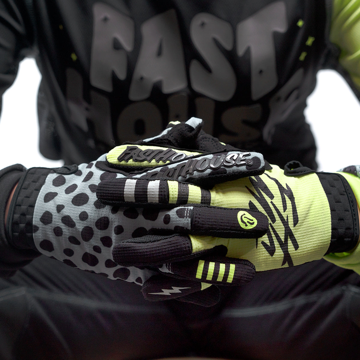 Fasthouse Speed Style Zenith Glove Skyline/Party Lime - L