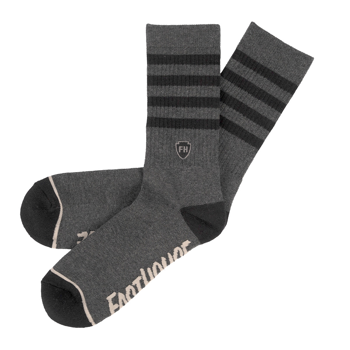 Fasthouse Striped Crew Socks Black/White - OS