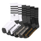 Fasthouse Striped Crew Socks Black/White - OS