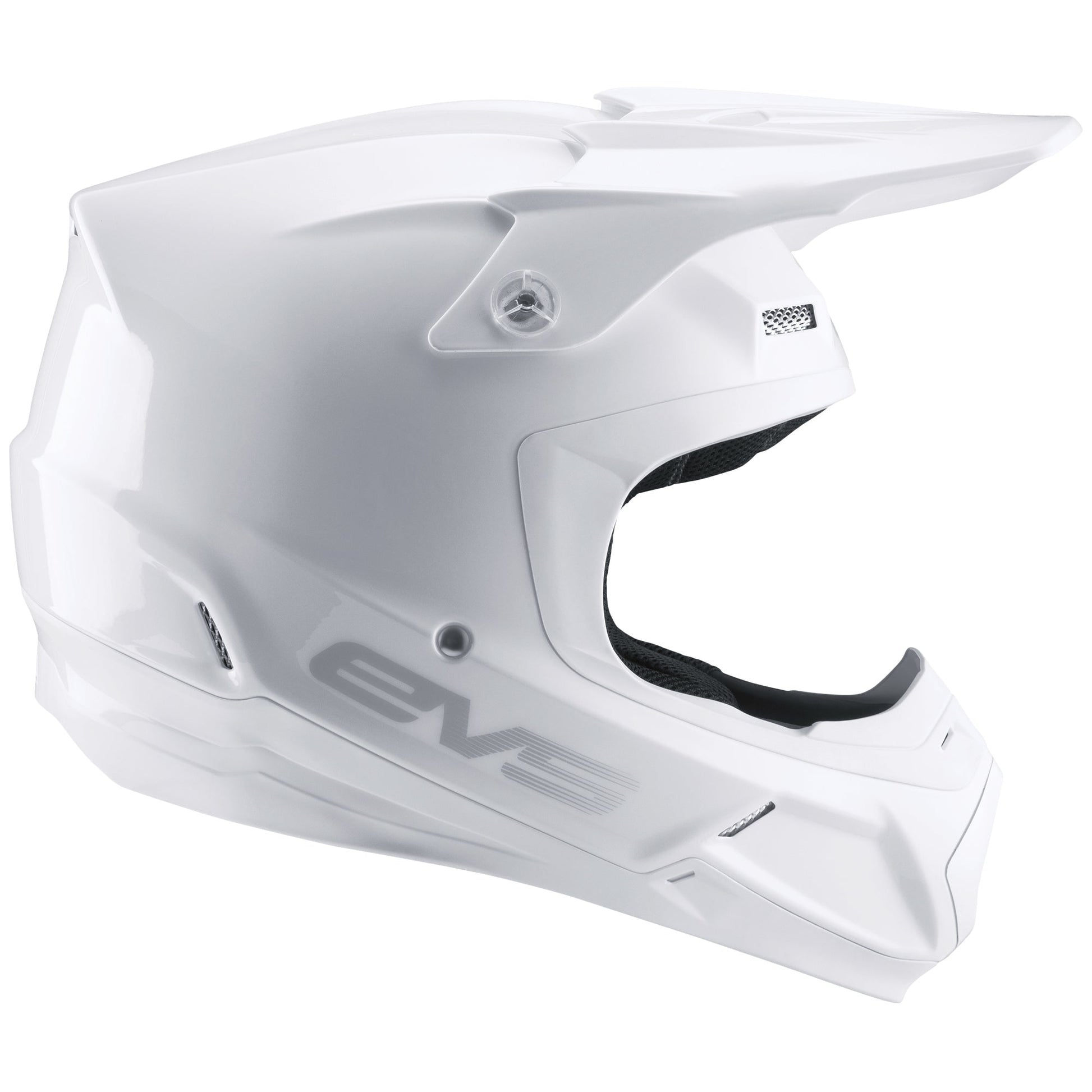 extra large motorcycle helmets white EVS T5 Helmet Solid Gloss White X-Large – SistersMoto