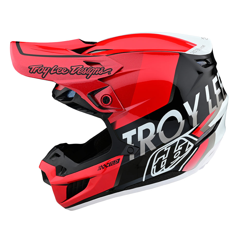 Troy Lee Designs SE5 Composite Helmet Qualifier Red/Black - Medium