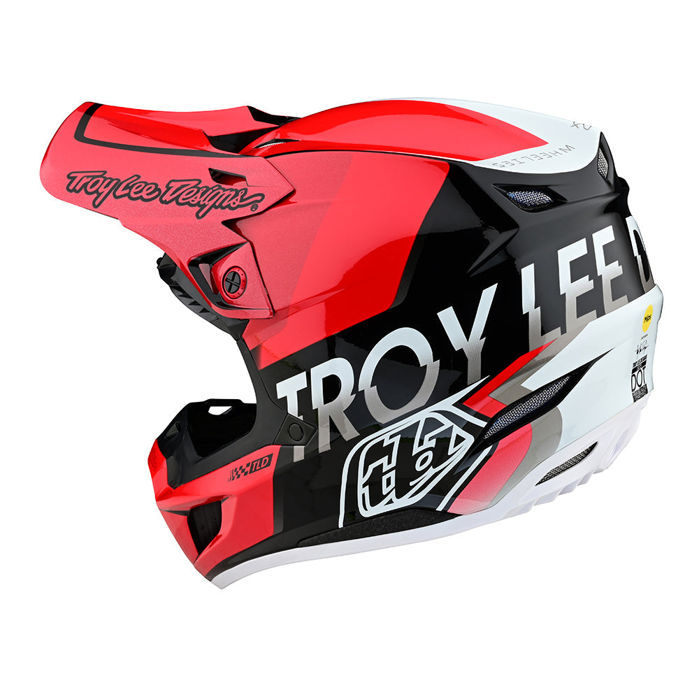 Troy Lee Designs SE5 Composite Helmet Qualifier Red/Black - Medium