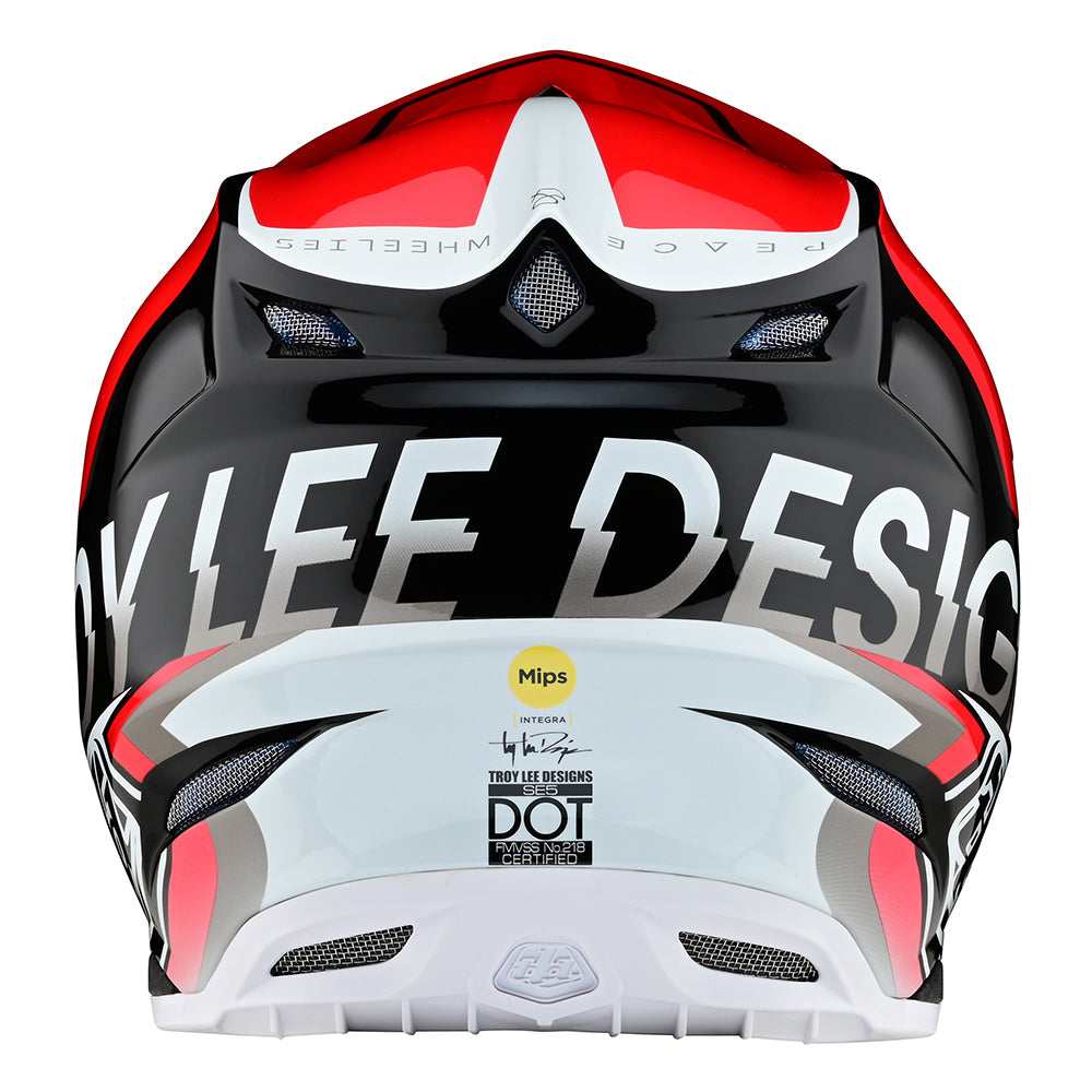 Troy Lee Designs SE5 Composite Helmet Qualifier Red/Black - Medium