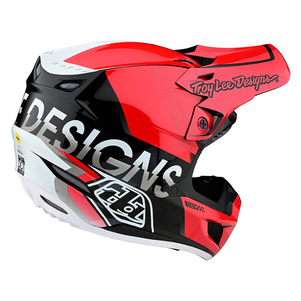 Troy Lee Designs SE5 Composite Helmet Qualifier Red/Black - Medium