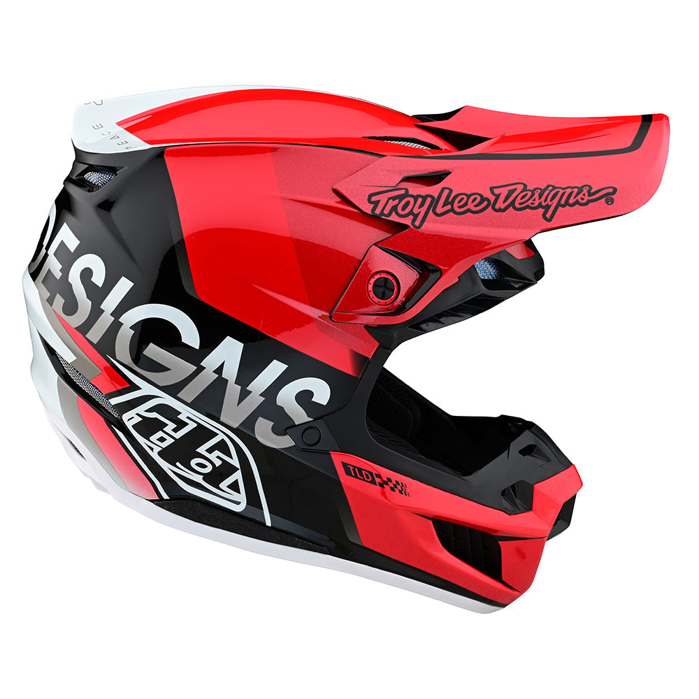 Troy Lee Designs SE5 Composite Helmet Qualifier Red/Black - Medium