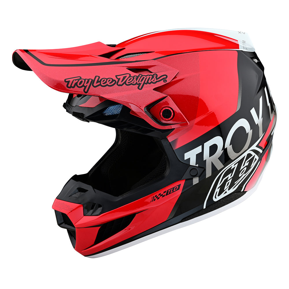 Troy Lee Designs SE5 Composite Helmet Qualifier Red/Black - Medium