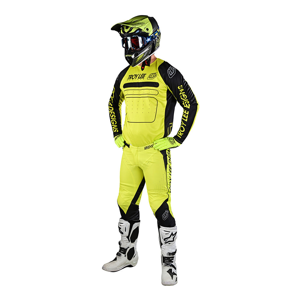 Troy Lee Designs SE Pro Pant Drop In Black/Glo Yellow Size 32