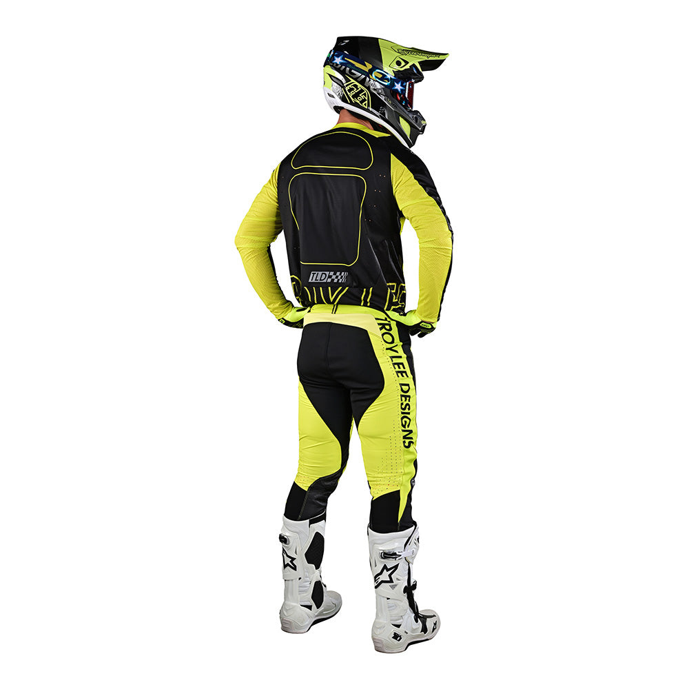 Troy Lee Designs SE Pro Pant Drop In Black/Glo Yellow Size 32