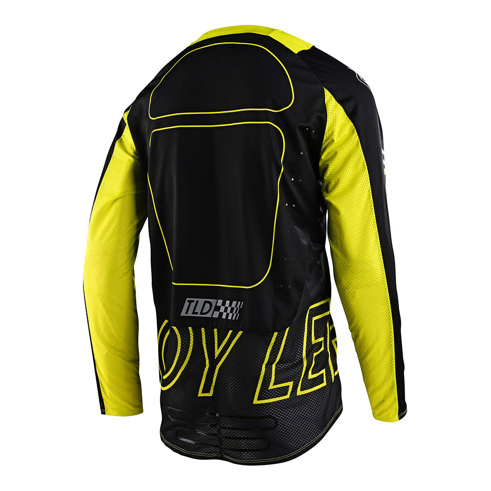Troy Lee Designs SE Pro Jersey Drop In Black/Glo Yellow - Medium