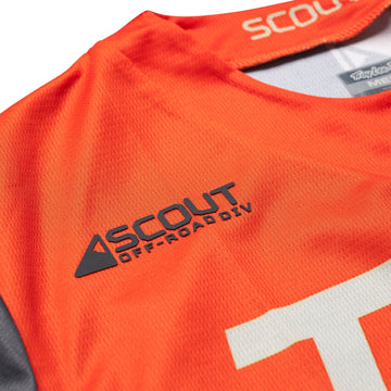 Troy Lee Designs Scout GP Jersey Recon Neon Orange/Gray - X Small