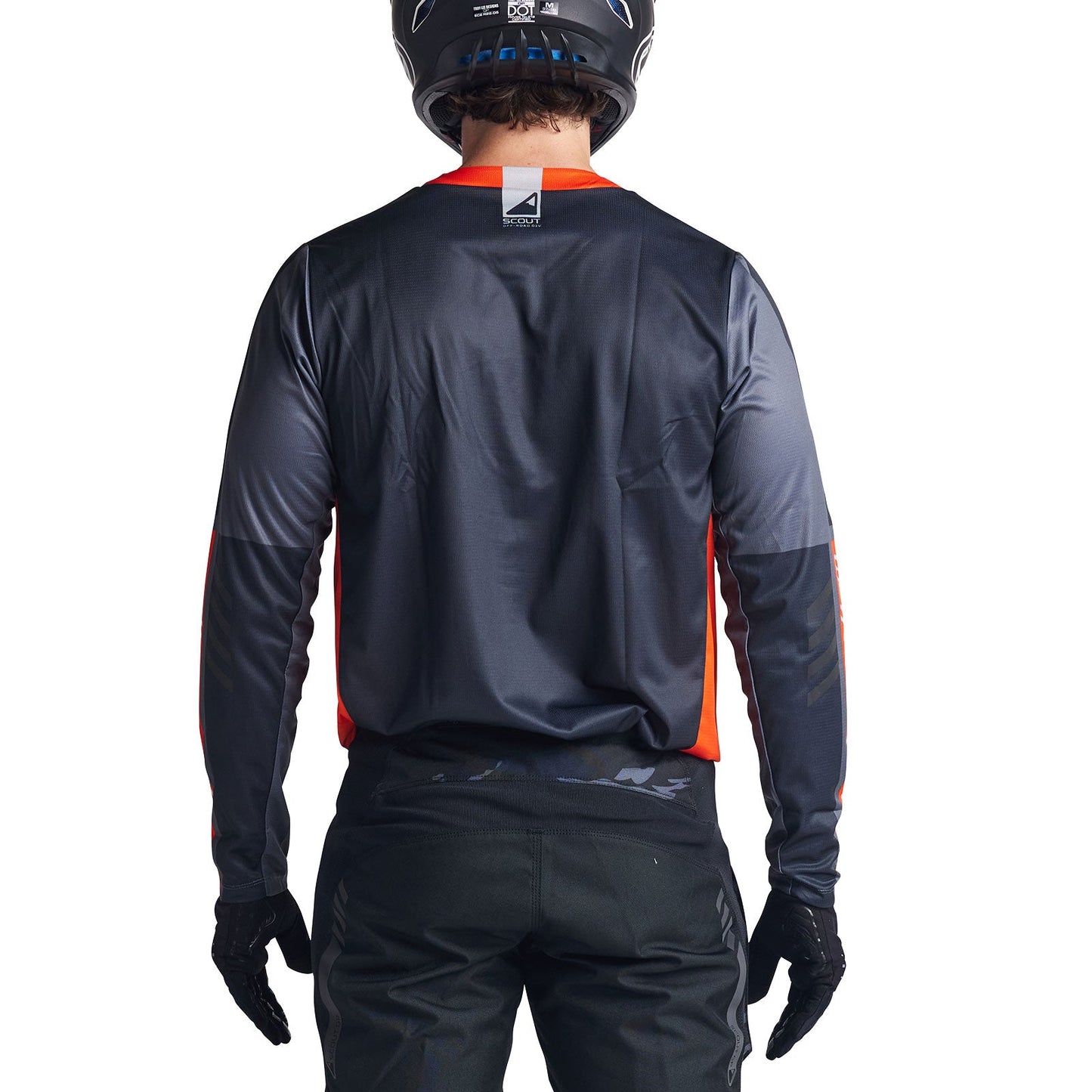 Troy Lee Designs Scout GP Jersey Recon Neon Orange/Gray - X Small