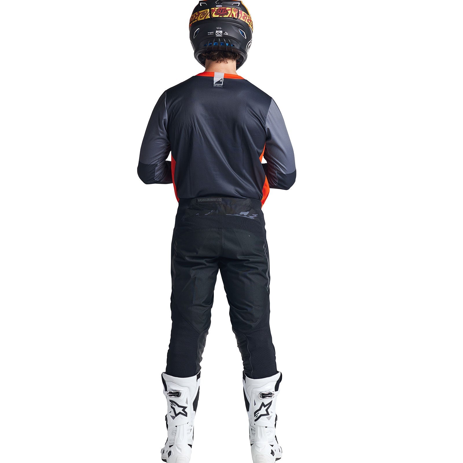 Troy Lee Designs Scout GP Jersey Recon Neon Orange/Gray - X Small