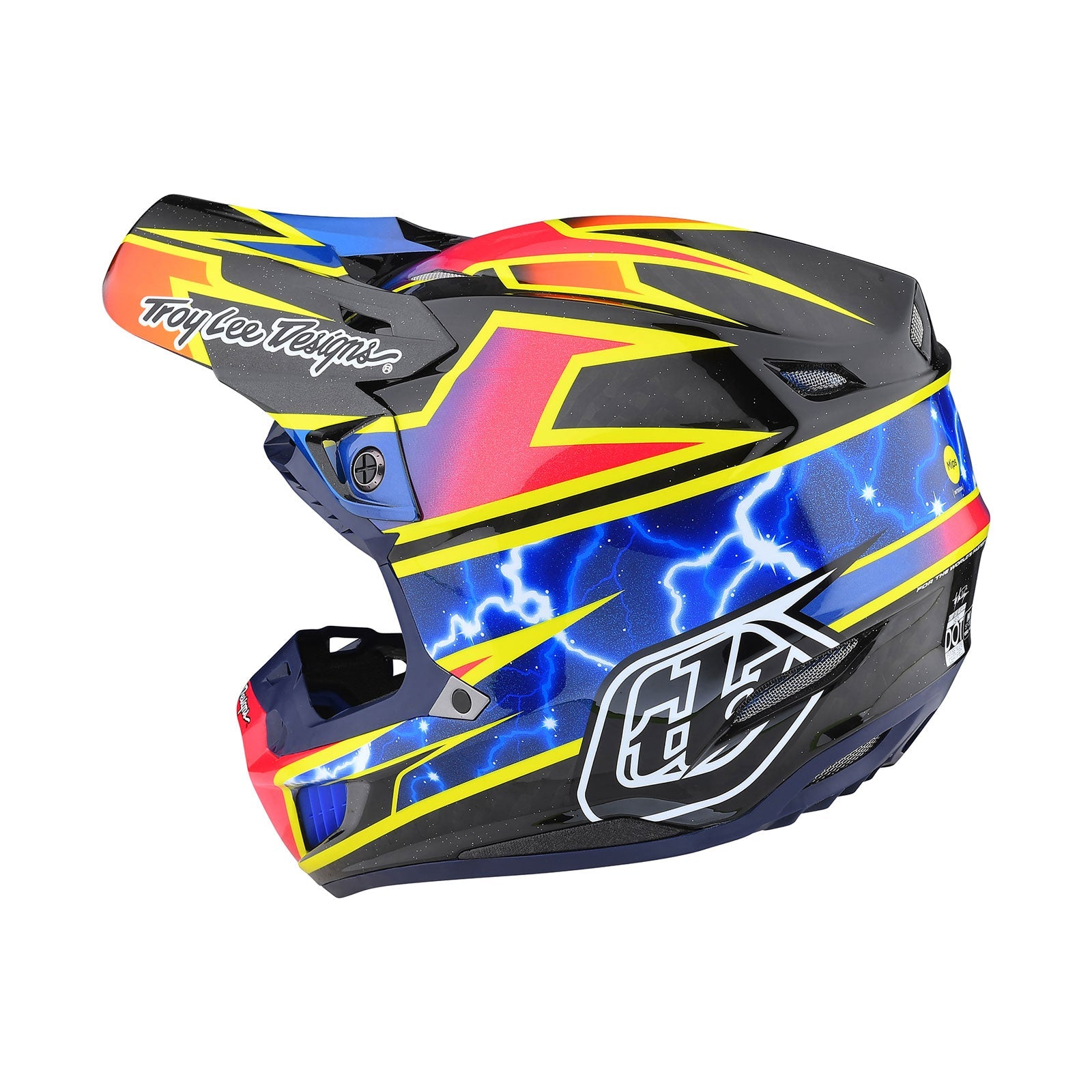 Troy Lee Designs SE5 Carbon Helmet Lightning LG