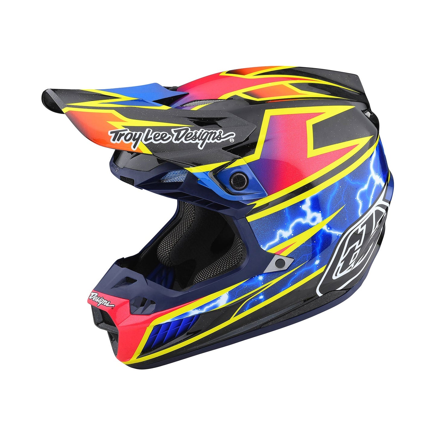 Troy Lee Designs SE5 Carbon Helmet Lightning LG