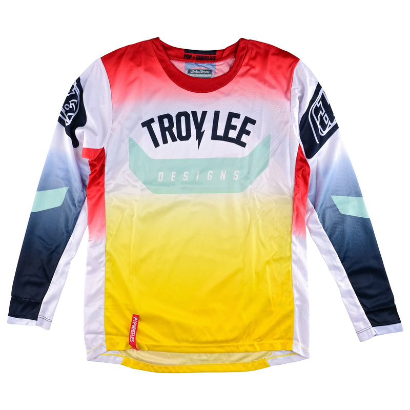 Troy Lee Designs Youth GP Jersey ARC Acid Yellow/Red - Y XLarge