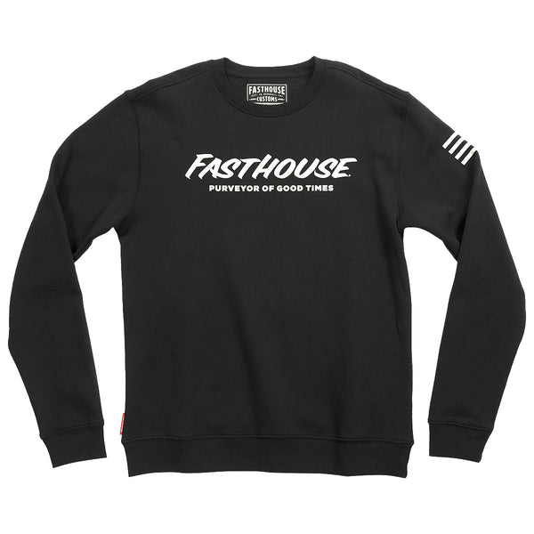 Umbra Fleece Crew Neck Pullover, Blak - XL.