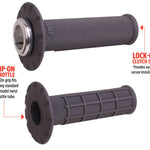 ODI Universal Lock-On Grips Pro Half-Waffle White / Black (Soft)