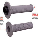 ODI Universal Lock-On Grips Pro Half-Waffle White / Black (Soft)