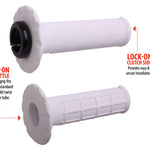 ODI Universal Lock-On Grips Pro Half-Waffle White / Black (Soft)