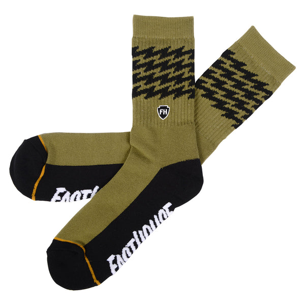 Voltage Sock Heather Olive OS