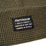 Waffle Beanie - Olive