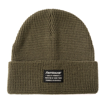 Waffle Beanie - Olive