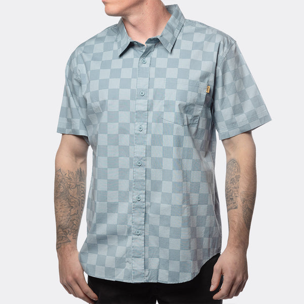 Fasthouse Winston SS Button Up Shirt Blue