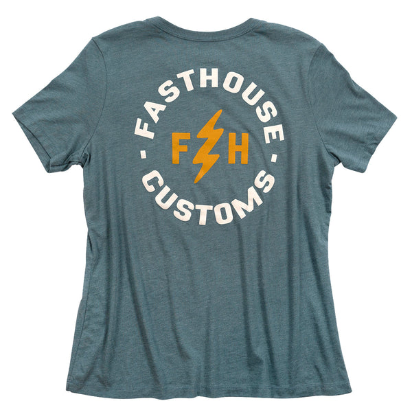 Fashouse Women's Easy Rider Tee, Heather Slate - WMD
