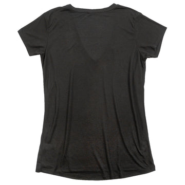 Easy Rider Deep V Women's Tee - Black